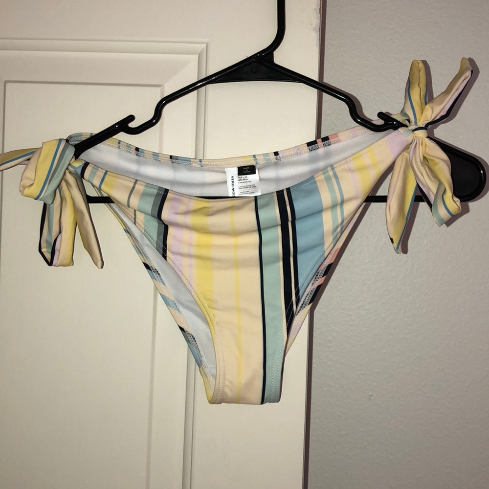 Striped tie swimsuit bottoms!